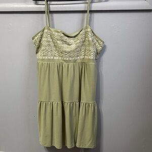 Blue Rain Olive Green Mini Dress
